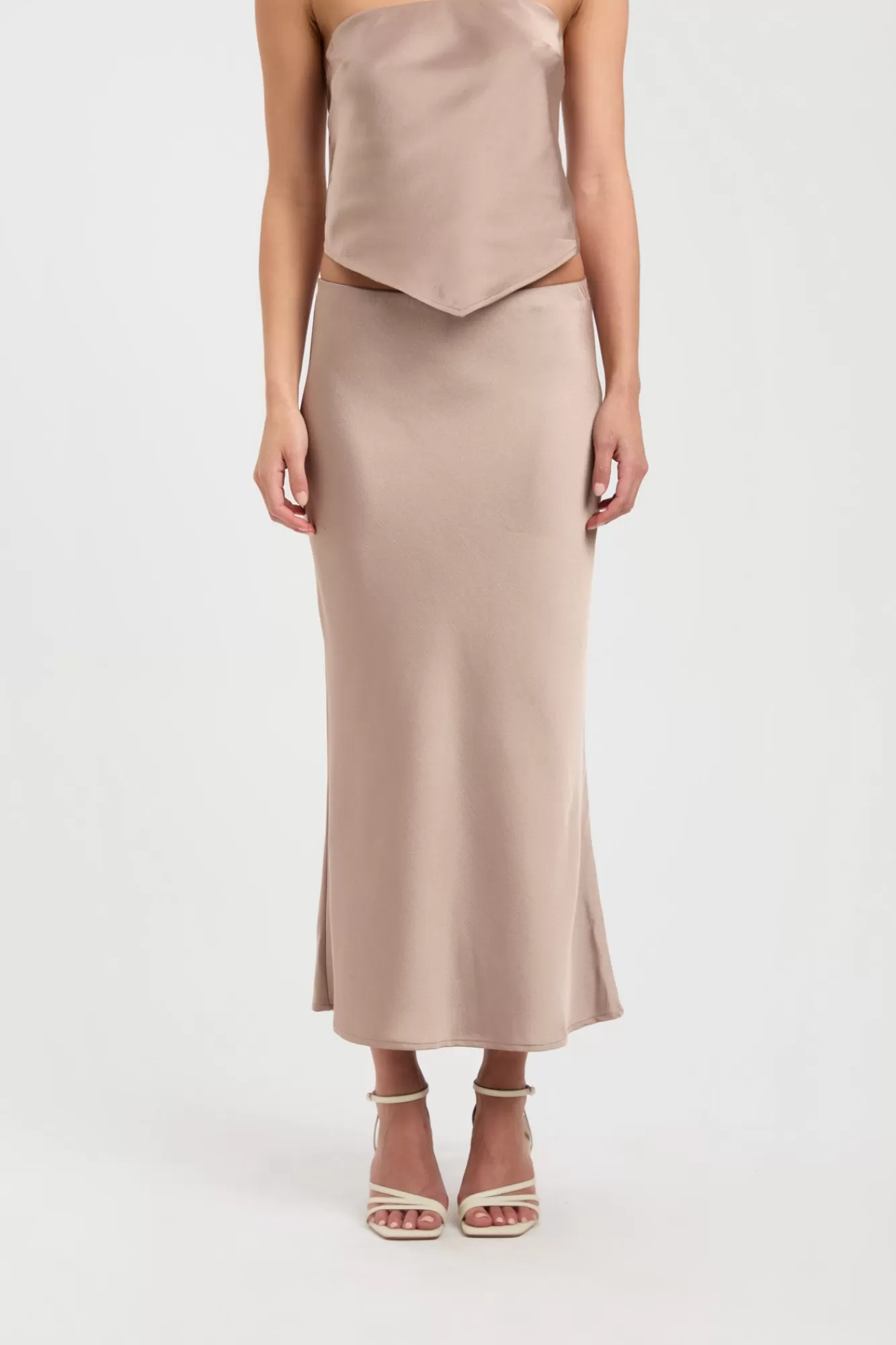 KOOKAÏ Belle Midi Skirt Bronze Flash Sale